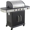 COOK IN GARDEN - Cook'in garden barbecue à gaz sur pieds 4 feux 14.5kw - am064sbi
