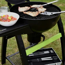 COOK IN GARDEN - Valisette 9 pièces : fourchette, pince, spatule, 4 pics, sel & poivre
