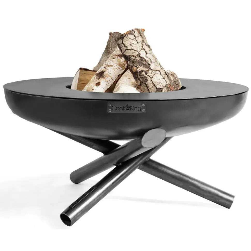 COOK KING - Brasero de jardin indiana en acier-braséro seul-ø 70cm-60 --