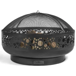 COOK KING - Brasero de jardin boston décoré en acier 80 cm-braséro seul-80 --