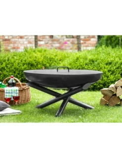 COOK KING - Brasero de jardin indiana en acier-braséro seul-ø 60cm-60 --