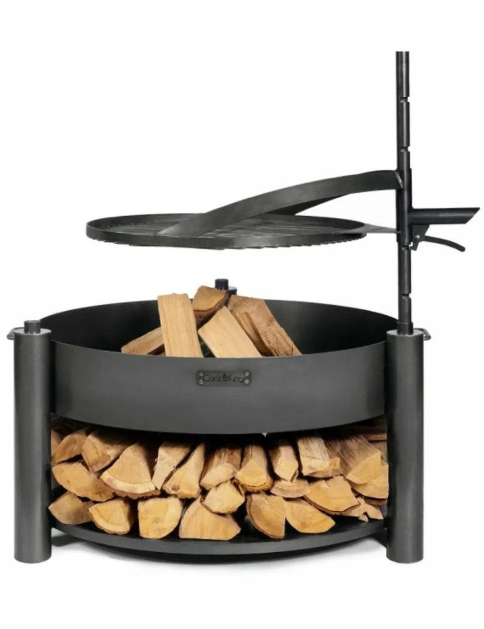 COOK KING - Brasero de jardin solafa 80cm avec grille en acier 60 cm