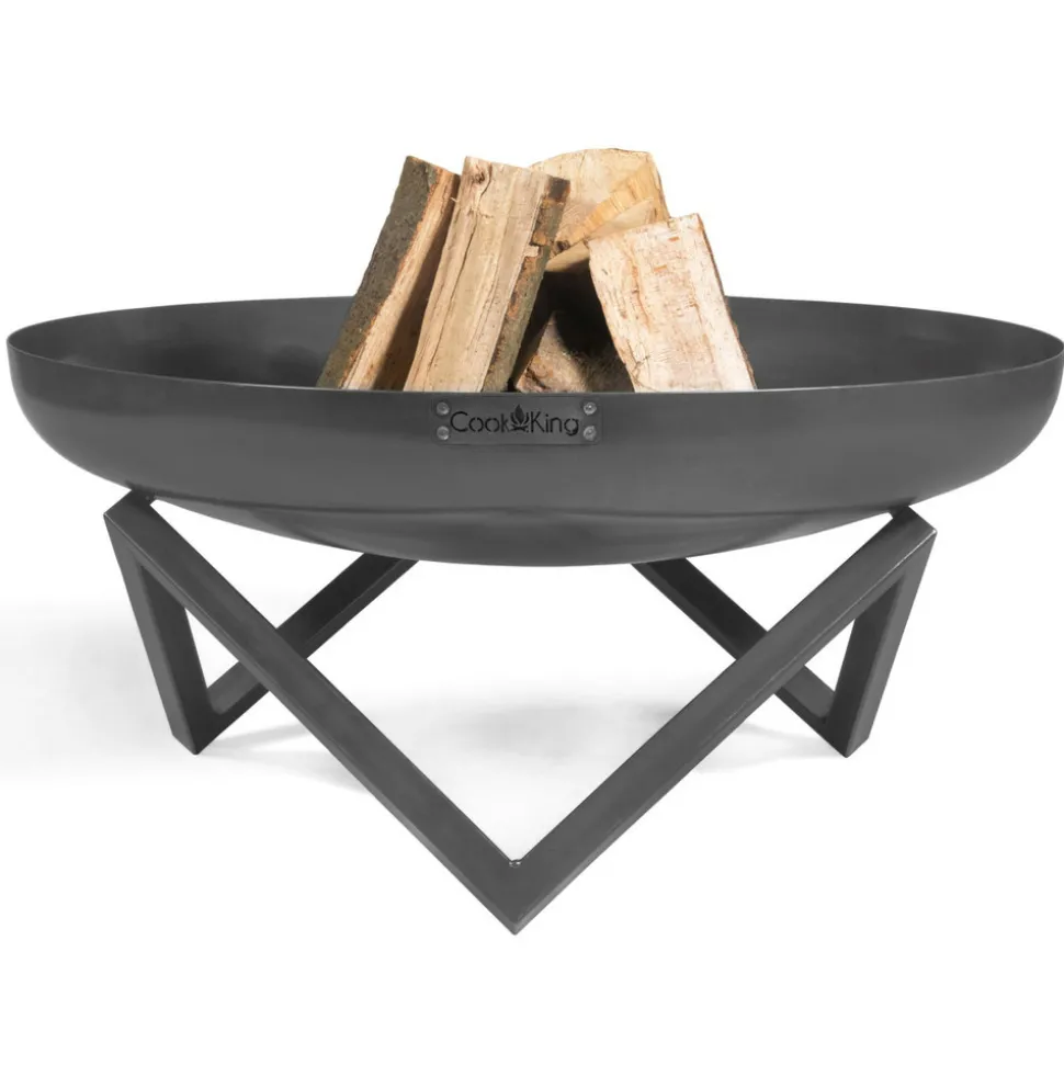 COOK KING - Brasero de jardin santiago en acier-braséro seul-ø 80cm-60 --