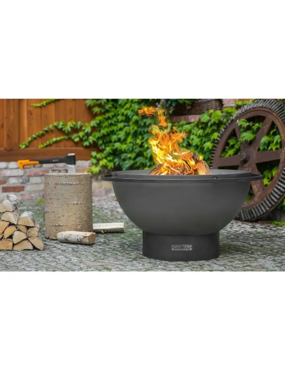 COOK KING - Braséro de jardin premium fat boy 85cm en acier-85 ---braséro seul