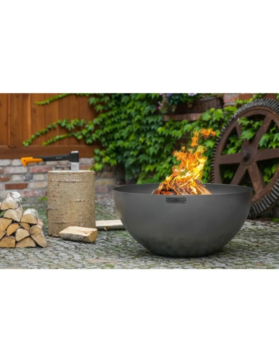 COOK KING - Braséro de jardin prémium dallas 85cm en acier-85 ---braséro seul