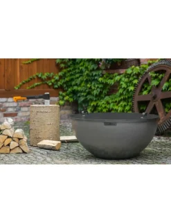 COOK KING - Couvercle de brasero rond avec 2 anses-ø 71,5cm-61.5 --
