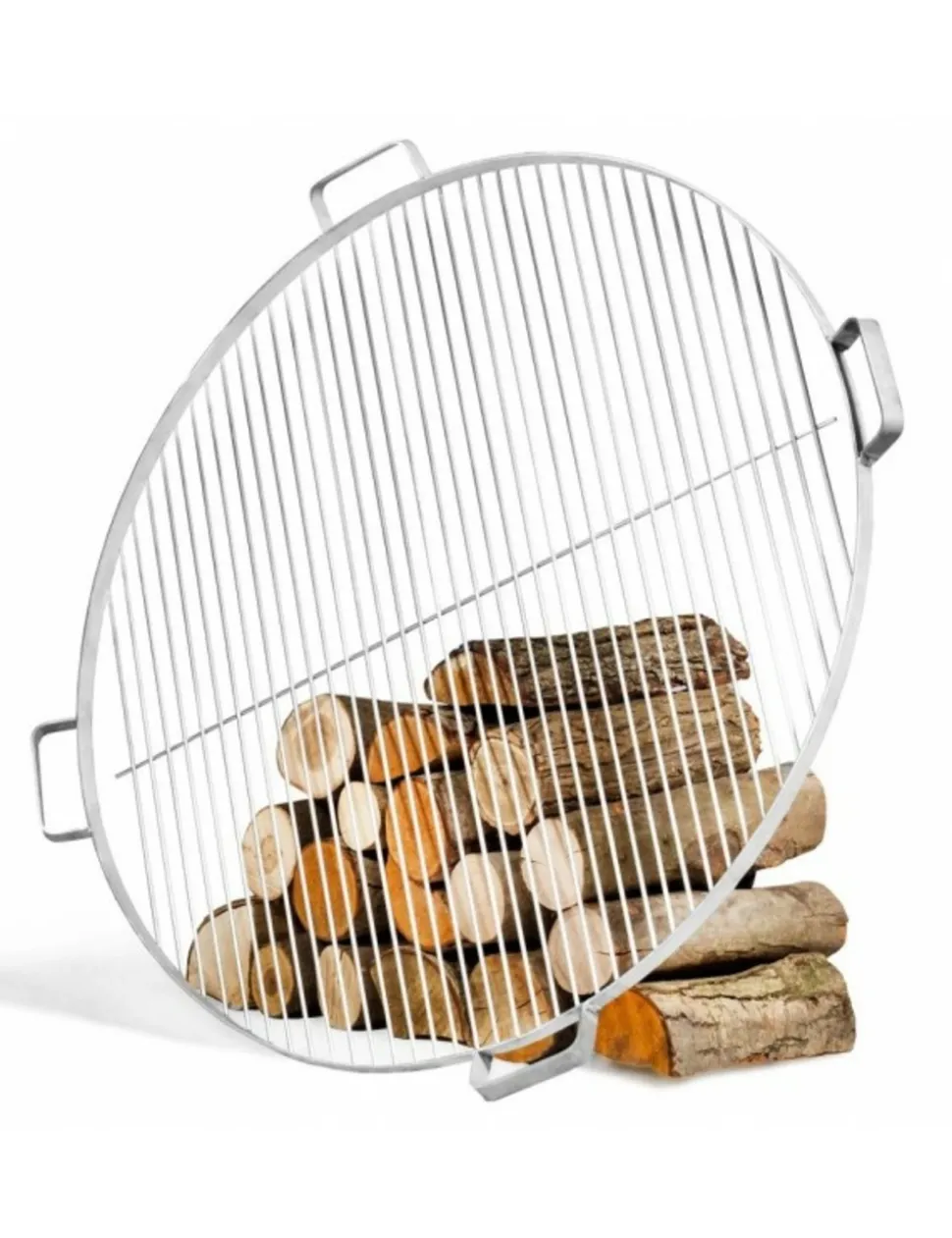 COOK KING - Grille de cuisson ronde en acier avec 4 poignées-acier inoxydable--ø 60 cm--acier inoxydable
