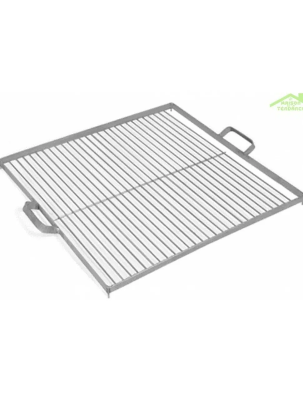 COOK KING - Grille de cuisson carrée pour brasero en acier-acier naturel--50x50 cm--acier naturel