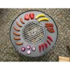 COOK KING - Plaque de cuisson avec grille pour braséro en acier-avec 4 anses-82cm--