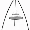 COOK KING - Trépied doua avec double grille en acier--40x70 cm-