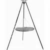 COOKKING - Barbecue grille de cuisson suspendu sur trépied 200 cm – en acier 50 cm