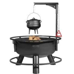 COOKKING - Braséro de jardin avec grille multifonctionnel 80cm de la grille 70