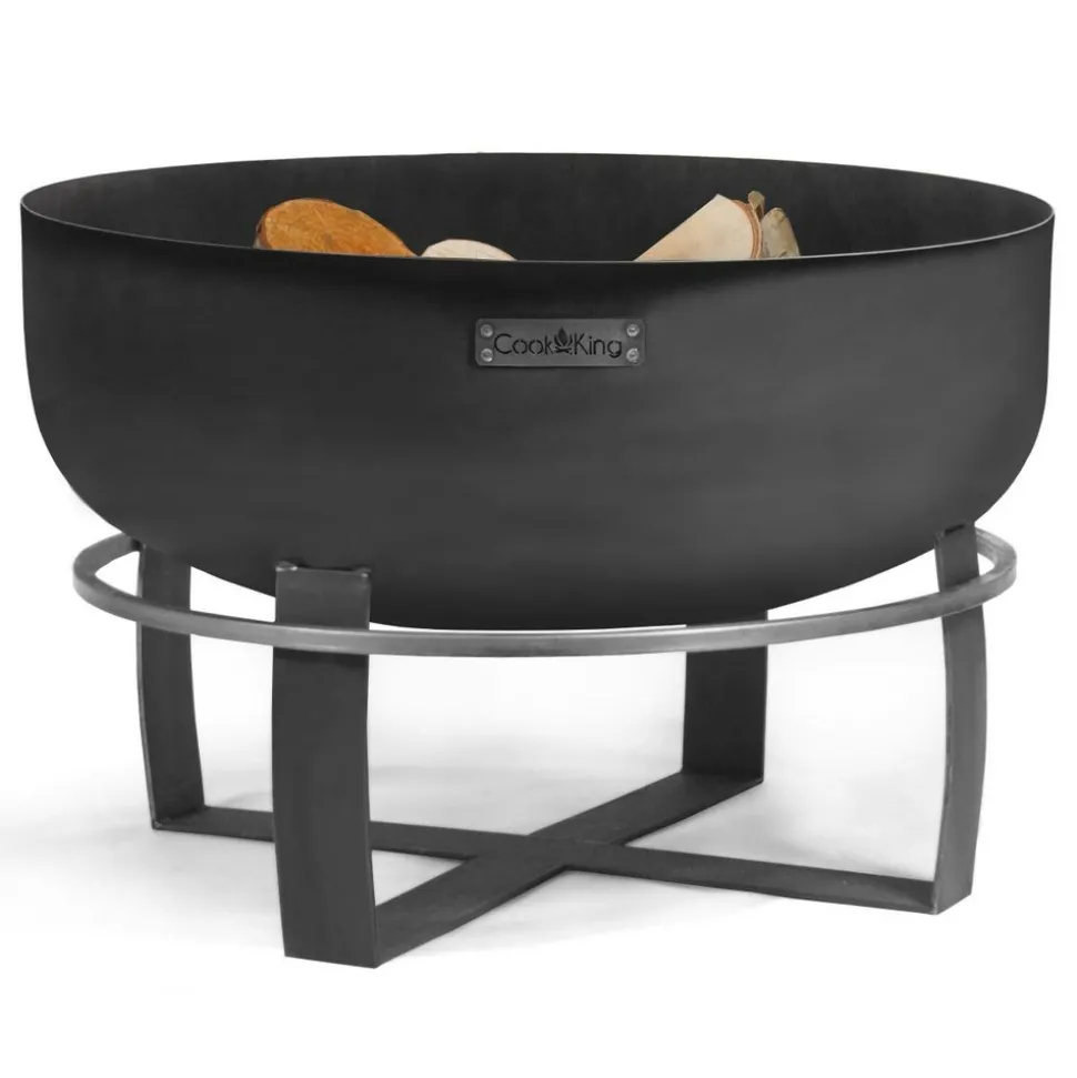 COOKKING - Braséro de jardin xxl viking en acier de 80cm de diamètre avec finition de haute