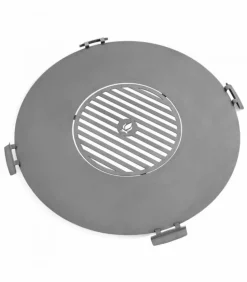 COOKKING - Plaque de cuisson en inox pour braséro, grille 40cm, poignées ergonomiques, cookking, 222412