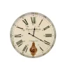 DÉCORATION D'AUTREFOIS - Horloge ancienne balancier dupont & allardet bois blanc - décoration d'autrefois