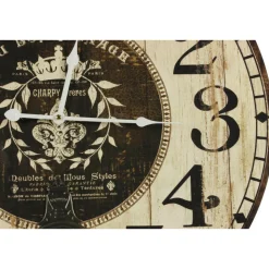 DÉCORATION D'AUTREFOIS - Horloge ancienne balancier au bon ménage bois blanc - décoration d'autrefois