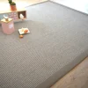 DÉCOWEB - Tapis de salon - lombok silver - ganse lin marron taupe - 80 x 150 cm