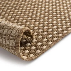 DÉCOWEB - Tapis d'extérieur ou d'intérieur aspect sisal - tijuana - camel - 200 x 290 cm