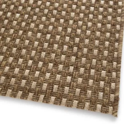 DÉCOWEB - Tapis d'extérieur ou d'intérieur aspect sisal - tijuana - camel - 120 x 170 cm