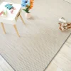 DÉCOWEB - Tapis extérieur ou intérieur en tissé plat - sumatra silver multicolore - galon gris ardoise - 160 x 230 cm