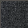 DÉCOWEB - Tapis intérieur / extérieur timika - gris ardoise - galon noir - 200 x 200 cm