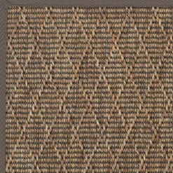 DÉCOWEB - Tapis intérieur / extérieur timika - marron camel - galon marron - 160 x 230 cm