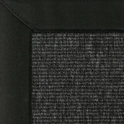 DÉCOWEB - Tapis intérieur / extérieur nusa - gris ardoise - ganse noire - 250 x 350 cm