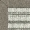 DÉCOWEB - Tapis intérieur / extérieur nusa - blanc craie - ganse marron glacé - 200 x 290 cm