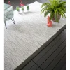 DÉCOWEB - Tapis intérieur / extérieur - bornéo blanc - ganse anthracite - 250 x 350 cm