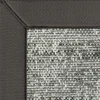 DÉCOWEB - Tapis intérieur / extérieur jambi - nuances gris minéral - ganse anthracite - 200 x 200 cm