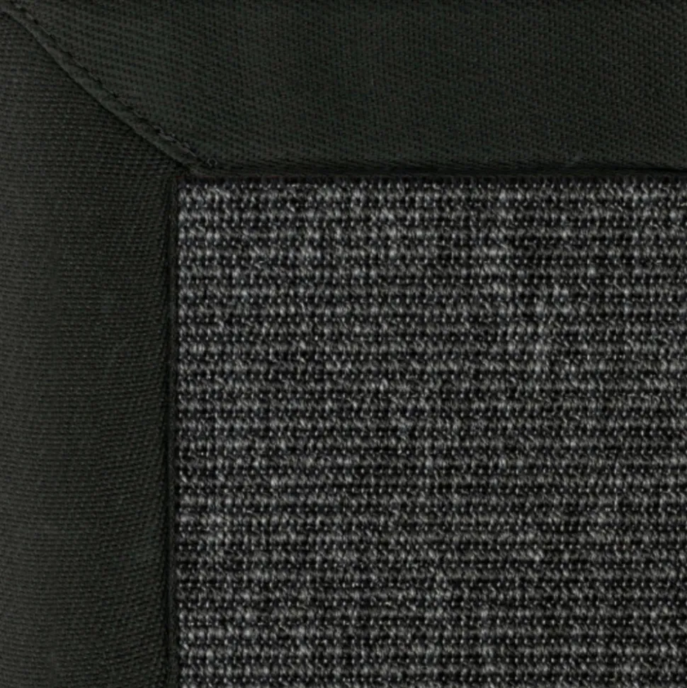 DÉCOWEB - Tapis intérieur / extérieur nusa - gris ardoise - ganse noire - 160 x 230 cm