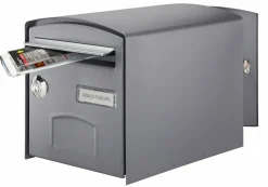 DECAYEUX - Boîte aux lettres normalisée 2 portes extérieur decayeux acier gris satiné