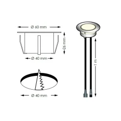DECKLINEA - 10 spots led à encastrer - rgb - telecommande + transformateur 30w - siros - plug & play - dimmable