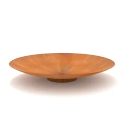 DECKLINEA - Brasero extérieur 120 cm - acier corten - chauffage exterieur - feu de bois - effet rouille - h : 21 cm - resistant au gel