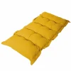 DECO ARTS - Coussin capitonné confort intérieur extérieur 120x60cm - jaune miel