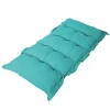 DECO ARTS - Coussin capitonné confort intérieur extérieur 120x60cm - bleu caraïbes