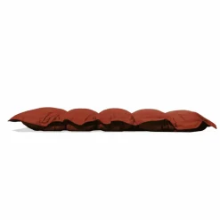 DECO ARTS - Coussin capitonné confort intérieur extérieur 120x60cm - terracotta