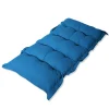 DECO ARTS - Coussin capitonné confort intérieur extérieur 120x60cm - bleu pétrole