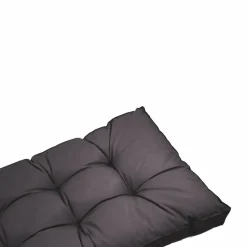 DECO ARTS - Coussins pour salon de jardin capitonné 120x60cm gris carbone