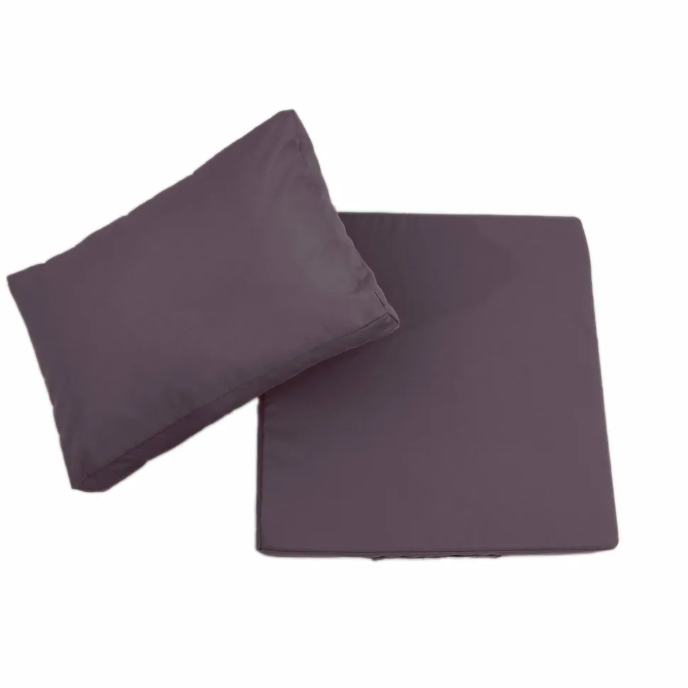 DECO ARTS - Coussins pour salon de jardin déhoussable 60x70cm gris carbone
