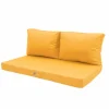 DECO ARTS - Coussins pour salon de jardin déhoussable 120x60cm jaune
