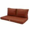DECO ARTS - Coussins pour salon de jardin déhoussable 100x50cm terracotta