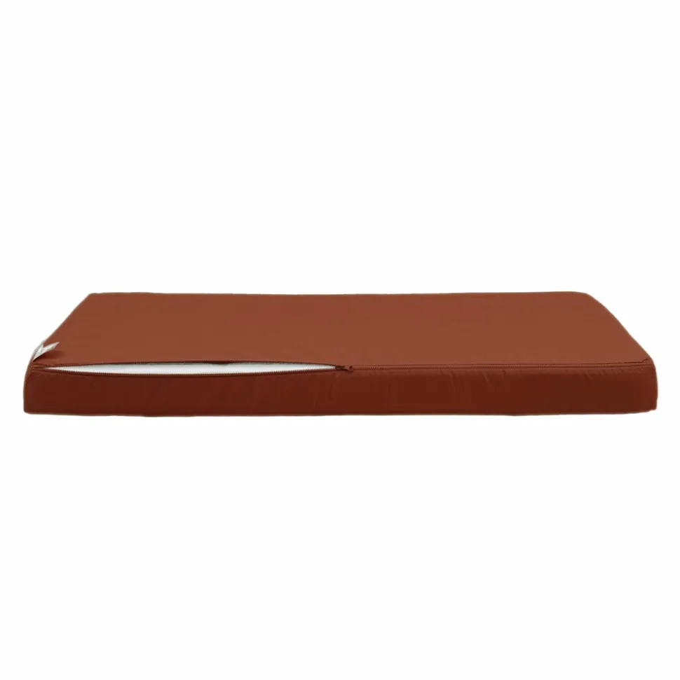 DECO ARTS - Coussins pour salon de jardin déhoussable 100x50cm terracotta