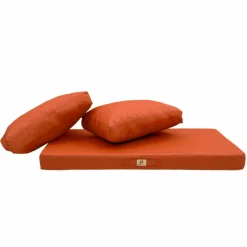 DECO ARTS - Coussins pour salon de jardin déhoussable 100x50cm orange