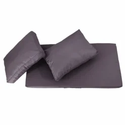 DECO ARTS - Coussins pour salon de jardin déhoussable 100x50cm gris carbone