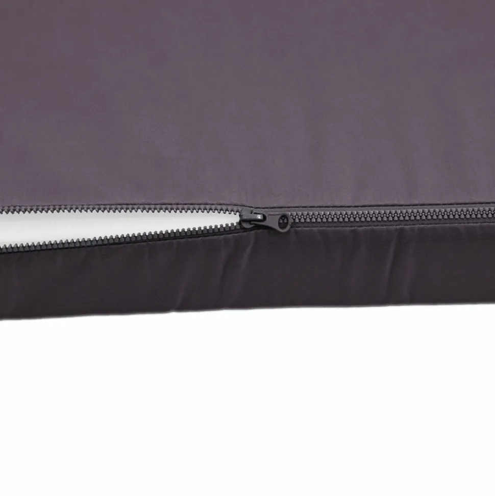 DECO ARTS - Coussins pour salon de jardin déhoussable 100x50cm gris carbone