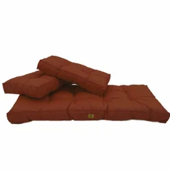 DECO ARTS - Coussins pour salon de jardin capitonné 100x50cm terracotta