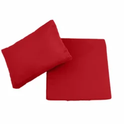 DECO ARTS - Coussins pour salon de jardin déhoussable 60x70cm rouge