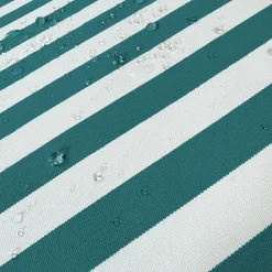 DECO ARTS - Coussins pour salon de jardin déhoussable 120x60cm - rayure vert