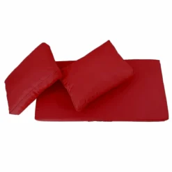 DECO ARTS - Coussins pour salon de jardin déhoussable 120x60cm rouge